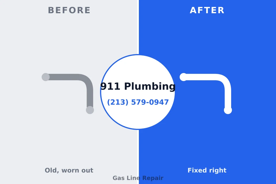 Before and after: plumbing repair North Lindenhurst, NY